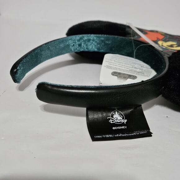 Disney Minnie Mouse Ears Bat Vampire Headband Glow In The Dark Halloween NWT